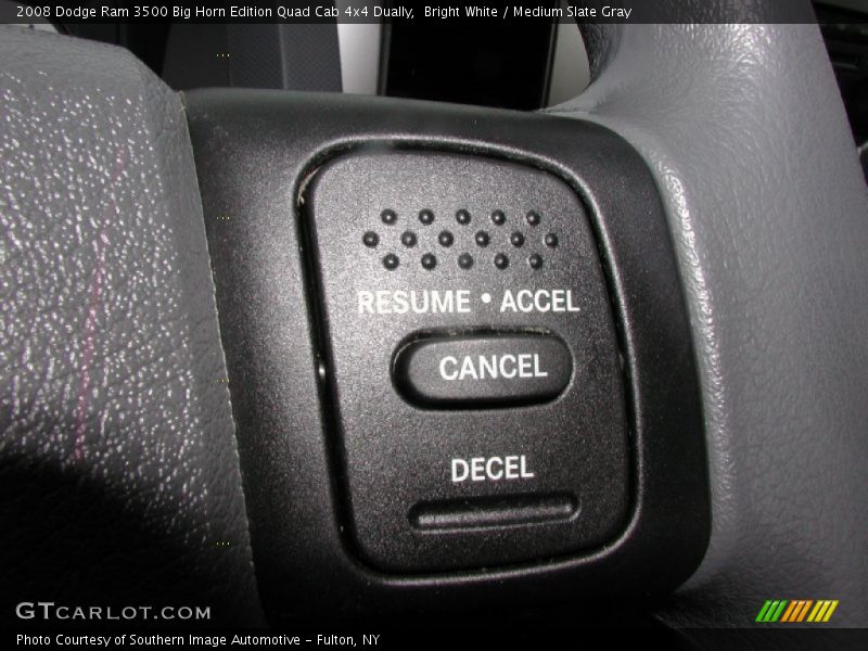 Bright White / Medium Slate Gray 2008 Dodge Ram 3500 Big Horn Edition Quad Cab 4x4 Dually