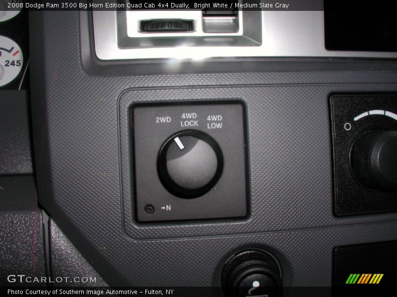 Bright White / Medium Slate Gray 2008 Dodge Ram 3500 Big Horn Edition Quad Cab 4x4 Dually