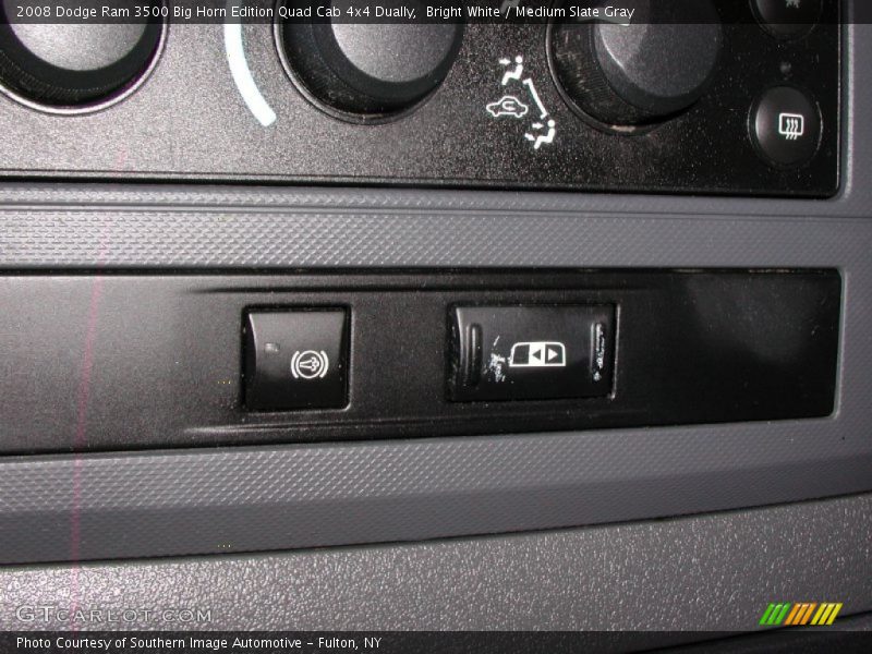 Bright White / Medium Slate Gray 2008 Dodge Ram 3500 Big Horn Edition Quad Cab 4x4 Dually