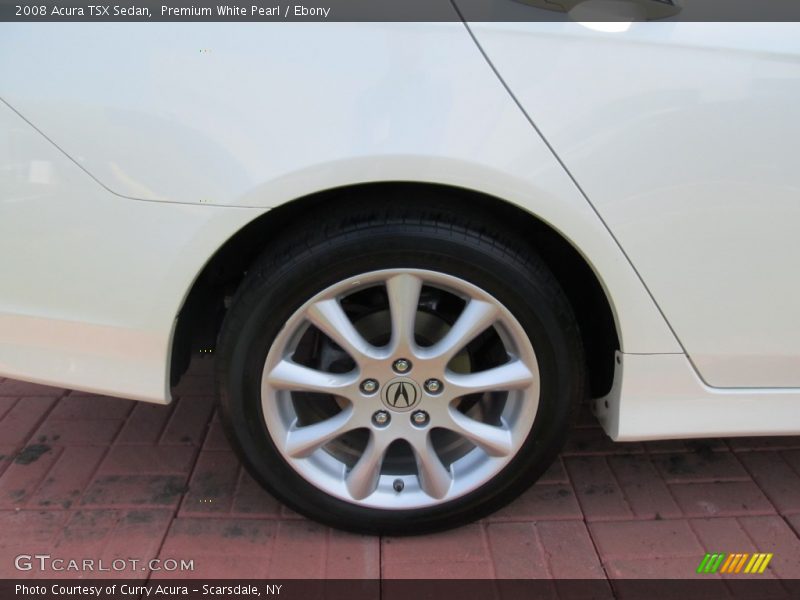Premium White Pearl / Ebony 2008 Acura TSX Sedan