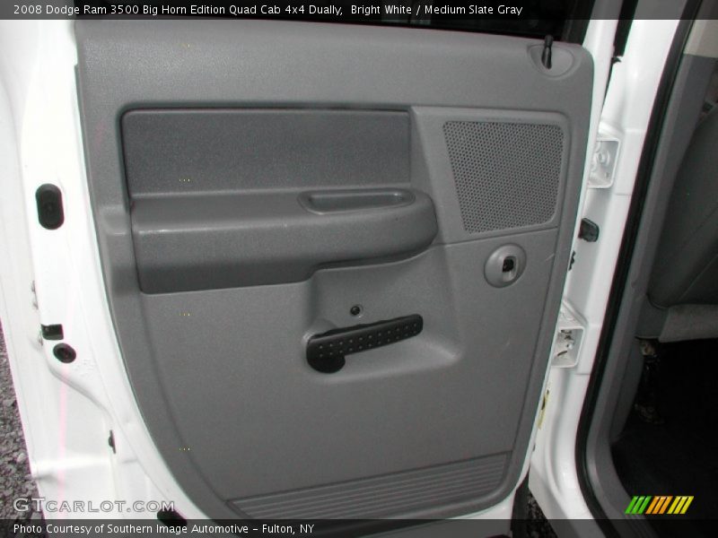 Bright White / Medium Slate Gray 2008 Dodge Ram 3500 Big Horn Edition Quad Cab 4x4 Dually