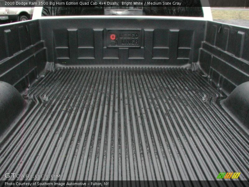 Bright White / Medium Slate Gray 2008 Dodge Ram 3500 Big Horn Edition Quad Cab 4x4 Dually