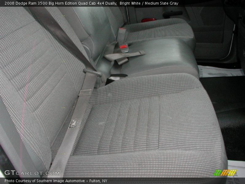 Bright White / Medium Slate Gray 2008 Dodge Ram 3500 Big Horn Edition Quad Cab 4x4 Dually