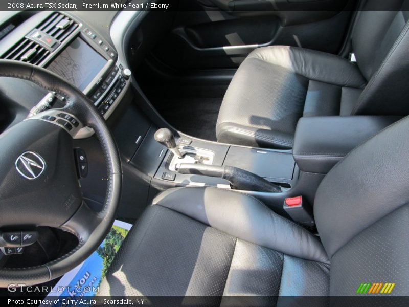 Premium White Pearl / Ebony 2008 Acura TSX Sedan