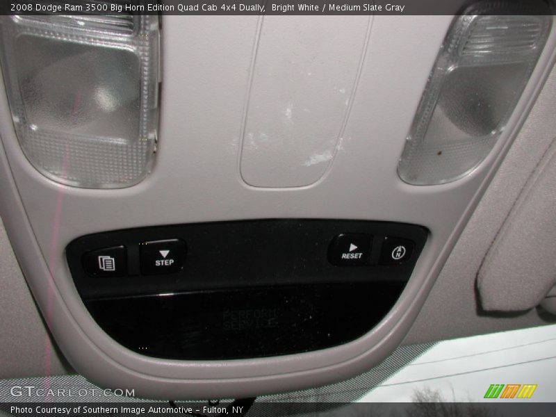 Bright White / Medium Slate Gray 2008 Dodge Ram 3500 Big Horn Edition Quad Cab 4x4 Dually