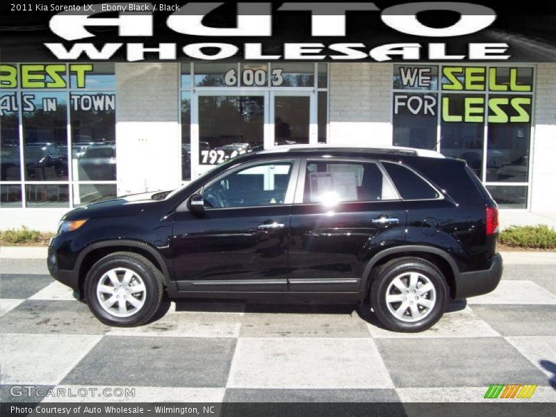 Ebony Black / Black 2011 Kia Sorento LX
