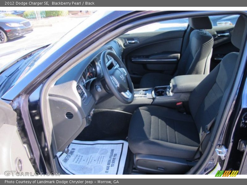 Blackberry Pearl / Black 2012 Dodge Charger SE