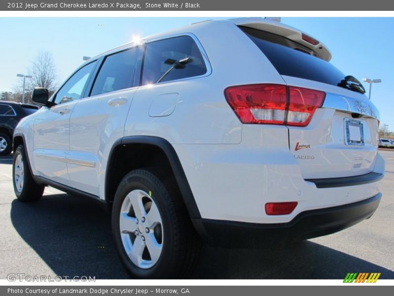 Stone White / Black 2012 Jeep Grand Cherokee Laredo X Package