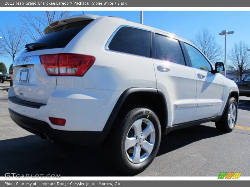 Stone White / Black 2012 Jeep Grand Cherokee Laredo X Package