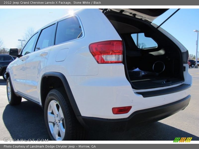 Stone White / Black 2012 Jeep Grand Cherokee Laredo X Package