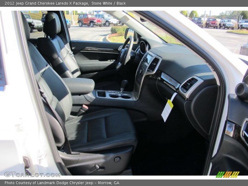 Stone White / Black 2012 Jeep Grand Cherokee Laredo X Package