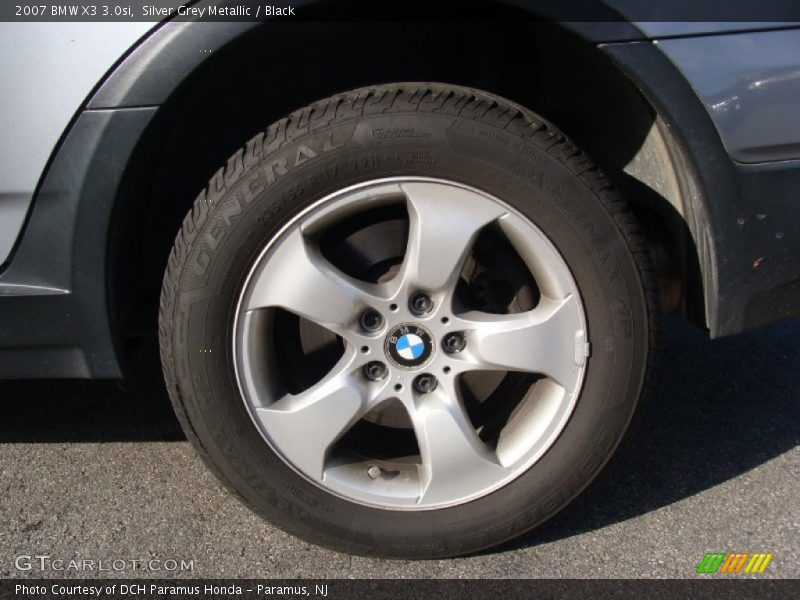 Silver Grey Metallic / Black 2007 BMW X3 3.0si