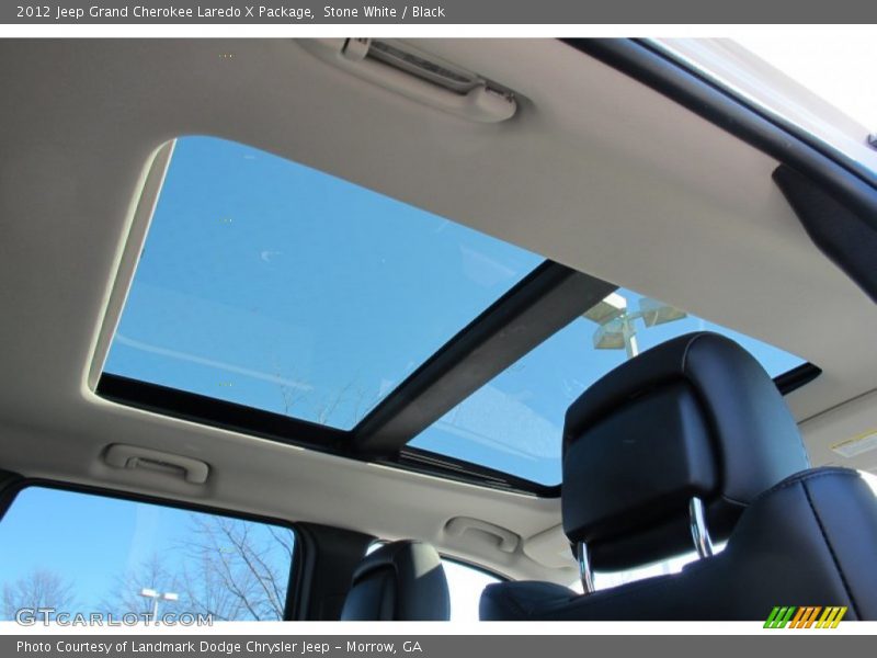 Stone White / Black 2012 Jeep Grand Cherokee Laredo X Package