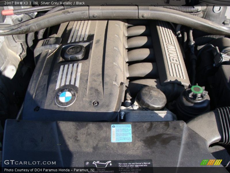 Silver Grey Metallic / Black 2007 BMW X3 3.0si