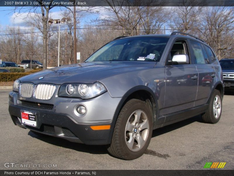 Silver Grey Metallic / Black 2007 BMW X3 3.0si