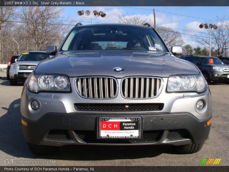 Silver Grey Metallic / Black 2007 BMW X3 3.0si