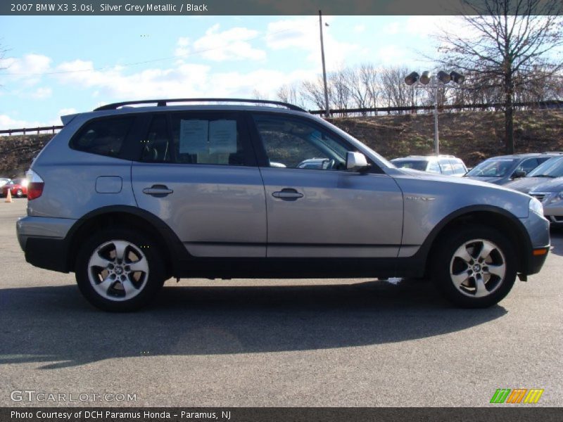 Silver Grey Metallic / Black 2007 BMW X3 3.0si