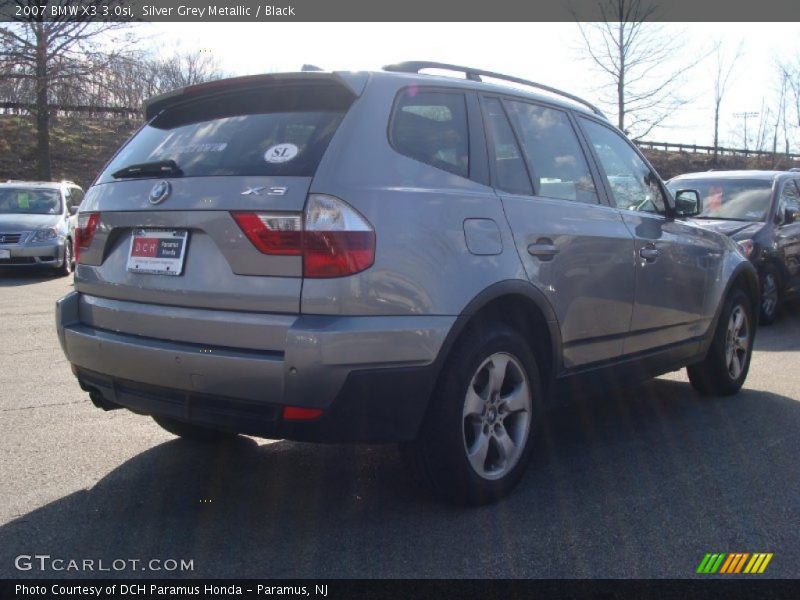 Silver Grey Metallic / Black 2007 BMW X3 3.0si