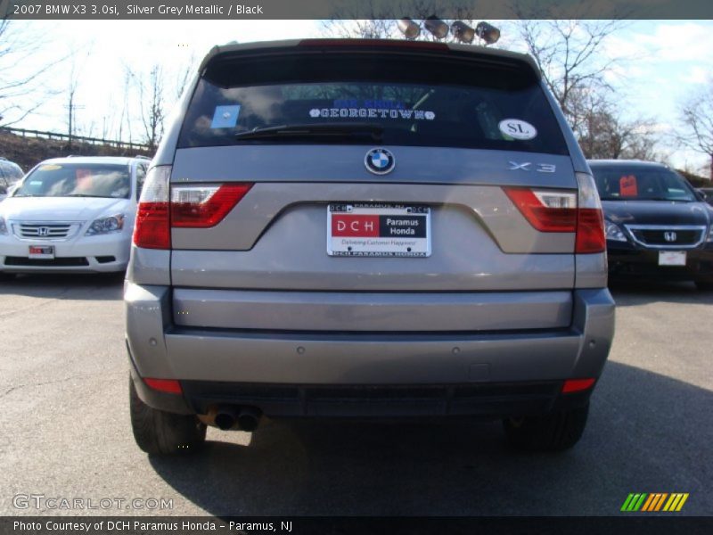 Silver Grey Metallic / Black 2007 BMW X3 3.0si
