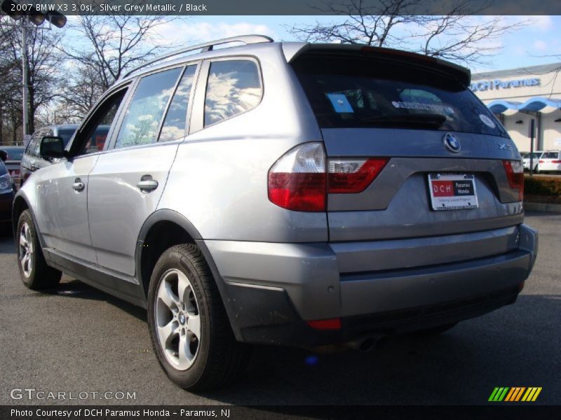 Silver Grey Metallic / Black 2007 BMW X3 3.0si
