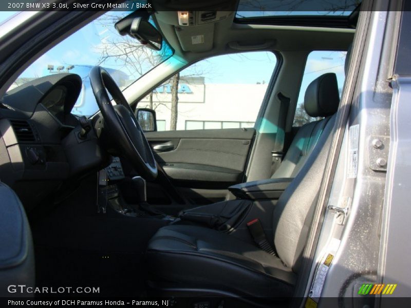 Silver Grey Metallic / Black 2007 BMW X3 3.0si