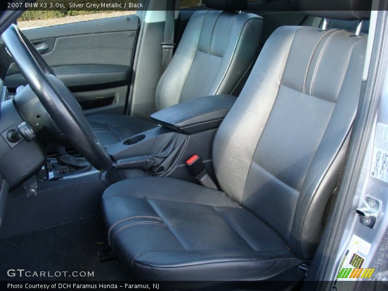 Silver Grey Metallic / Black 2007 BMW X3 3.0si