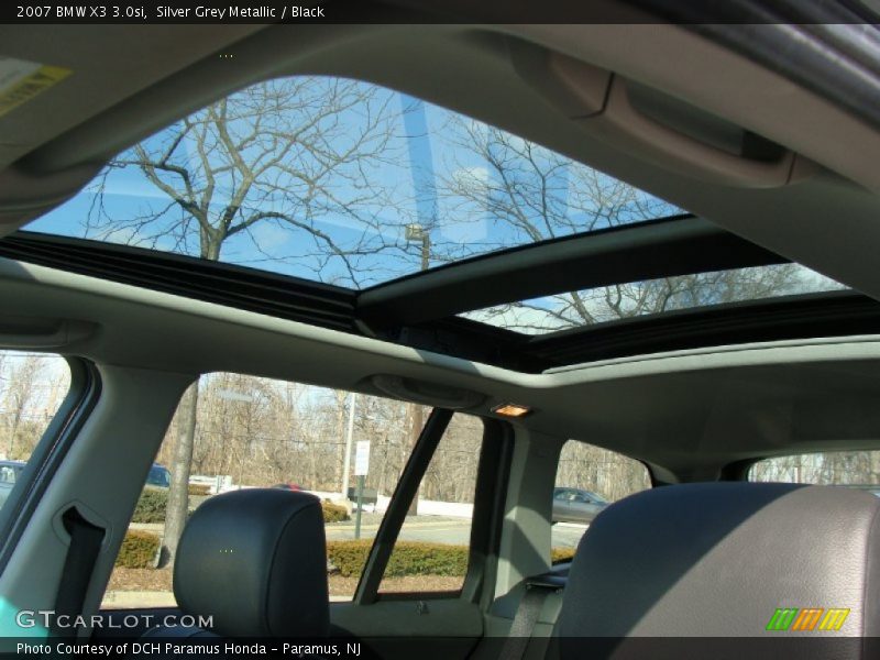 Silver Grey Metallic / Black 2007 BMW X3 3.0si