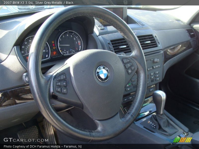Silver Grey Metallic / Black 2007 BMW X3 3.0si