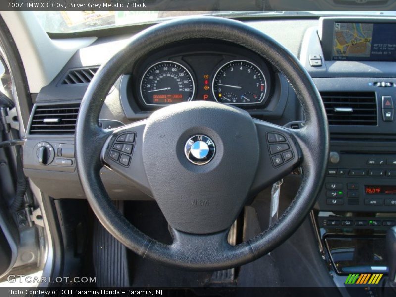 Silver Grey Metallic / Black 2007 BMW X3 3.0si