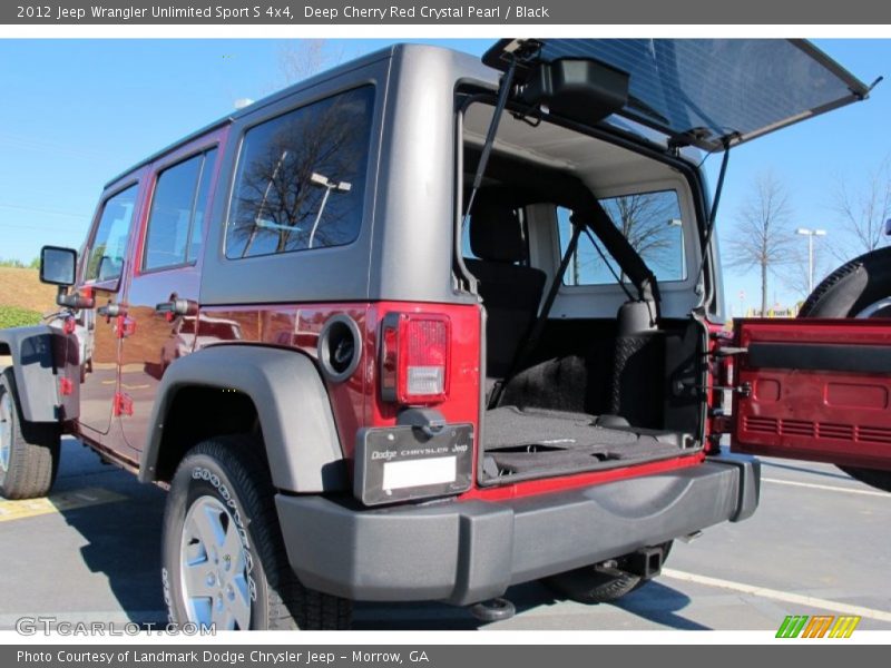 Deep Cherry Red Crystal Pearl / Black 2012 Jeep Wrangler Unlimited Sport S 4x4