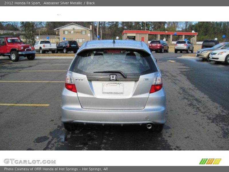 Alabaster Silver Metallic / Black 2012 Honda Fit Sport