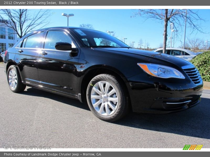 Black / Black 2012 Chrysler 200 Touring Sedan