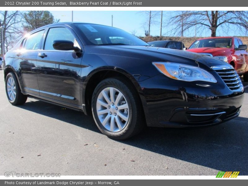 Blackberry Pearl Coat / Black/Light Frost 2012 Chrysler 200 Touring Sedan