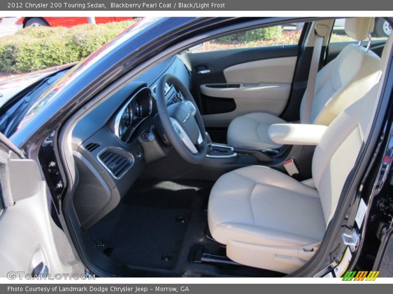 Blackberry Pearl Coat / Black/Light Frost 2012 Chrysler 200 Touring Sedan