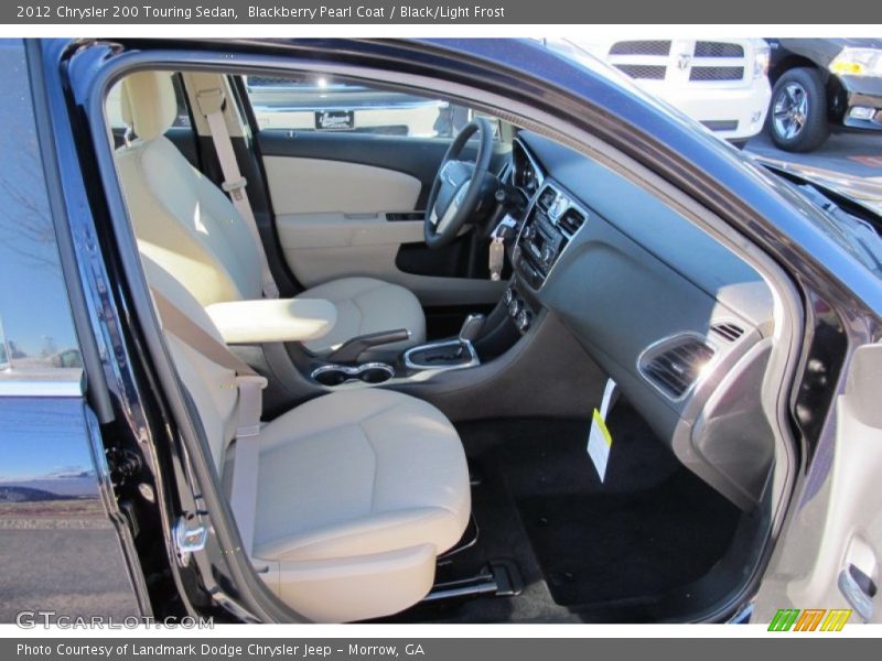 Blackberry Pearl Coat / Black/Light Frost 2012 Chrysler 200 Touring Sedan
