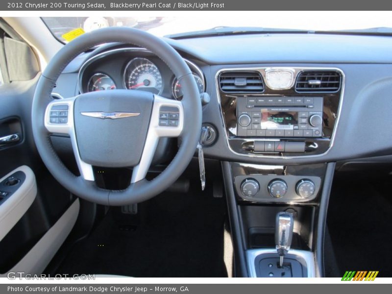 Blackberry Pearl Coat / Black/Light Frost 2012 Chrysler 200 Touring Sedan