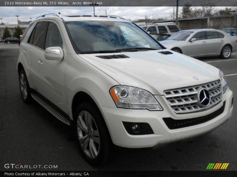 Arctic White / Ash 2010 Mercedes-Benz ML 350 4Matic