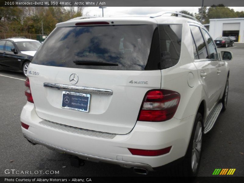 Arctic White / Ash 2010 Mercedes-Benz ML 350 4Matic