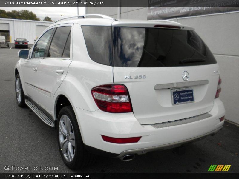 Arctic White / Ash 2010 Mercedes-Benz ML 350 4Matic