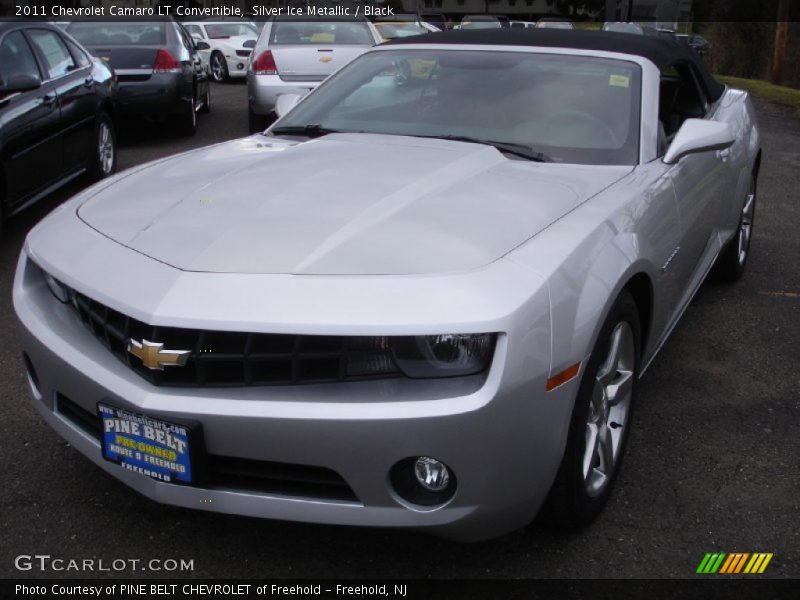Silver Ice Metallic / Black 2011 Chevrolet Camaro LT Convertible