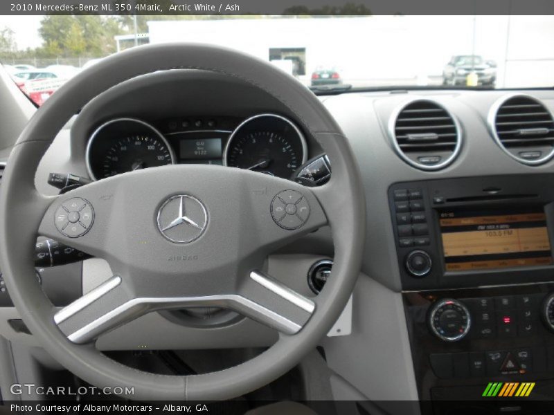 Arctic White / Ash 2010 Mercedes-Benz ML 350 4Matic