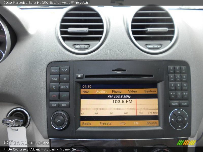 Arctic White / Ash 2010 Mercedes-Benz ML 350 4Matic