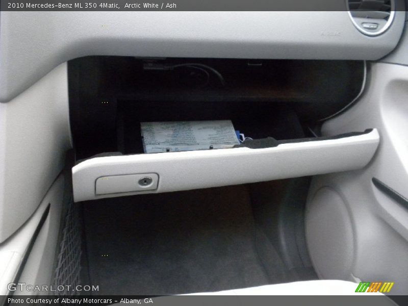 Arctic White / Ash 2010 Mercedes-Benz ML 350 4Matic