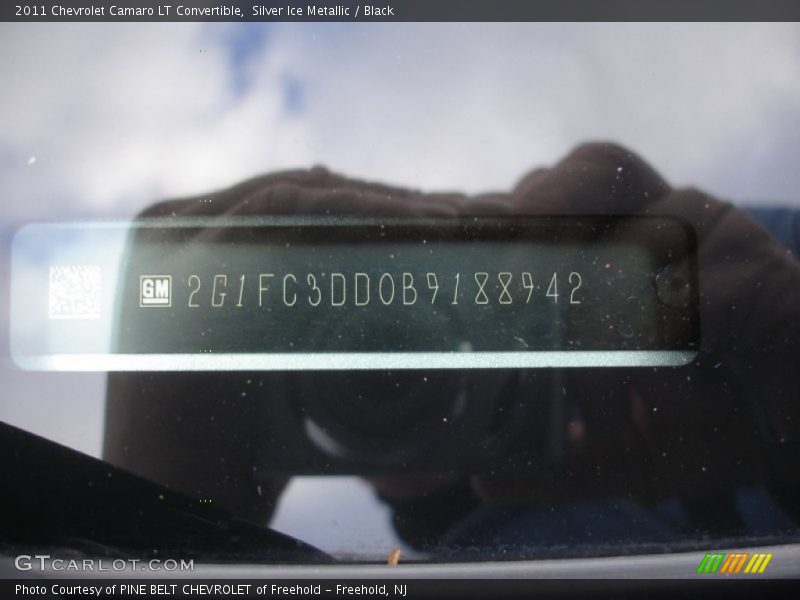Silver Ice Metallic / Black 2011 Chevrolet Camaro LT Convertible