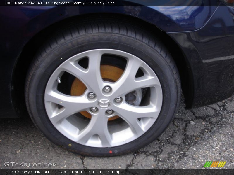 Stormy Blue Mica / Beige 2008 Mazda MAZDA3 i Touring Sedan