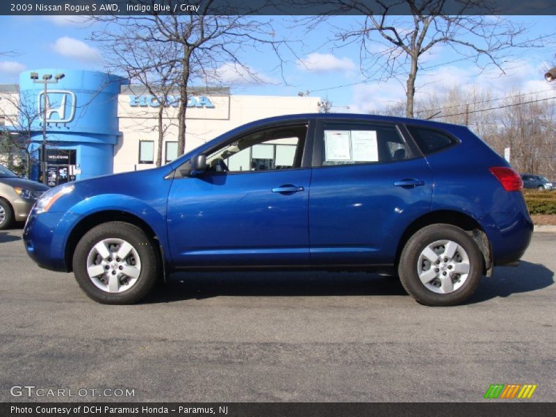 Indigo Blue / Gray 2009 Nissan Rogue S AWD