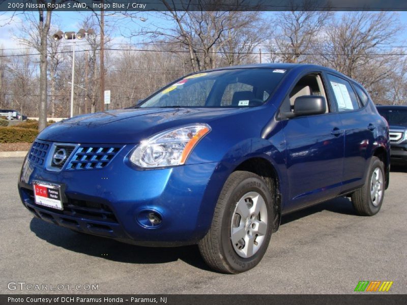 Indigo Blue / Gray 2009 Nissan Rogue S AWD
