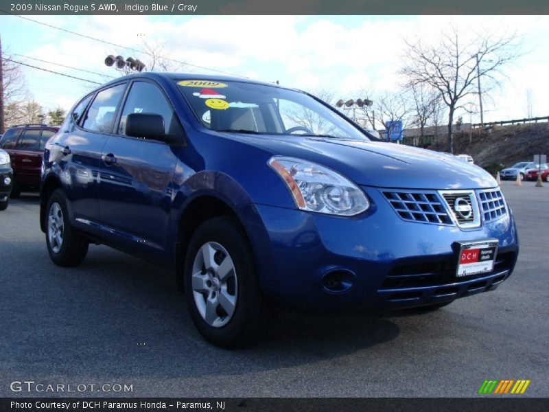 Indigo Blue / Gray 2009 Nissan Rogue S AWD
