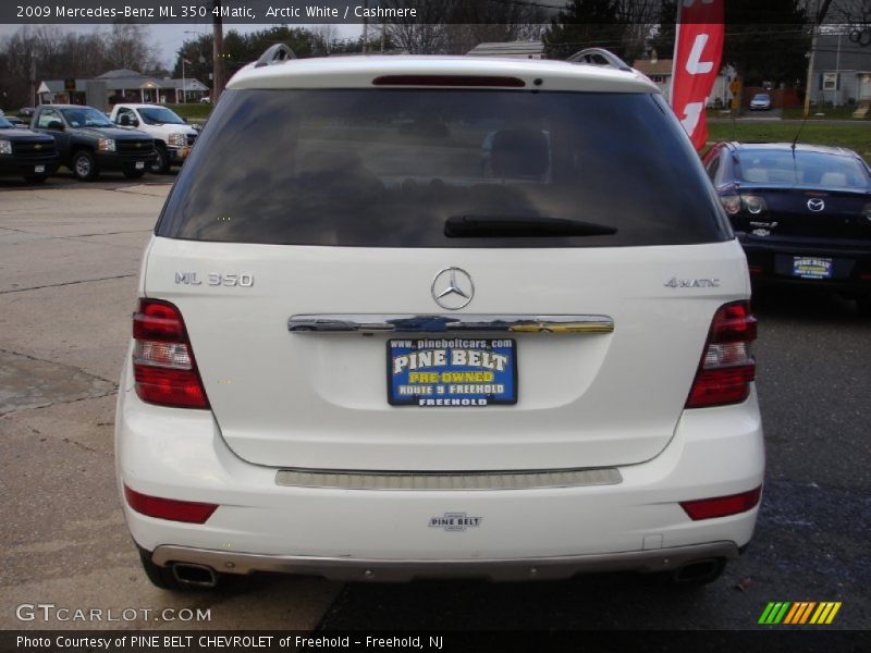 Arctic White / Cashmere 2009 Mercedes-Benz ML 350 4Matic