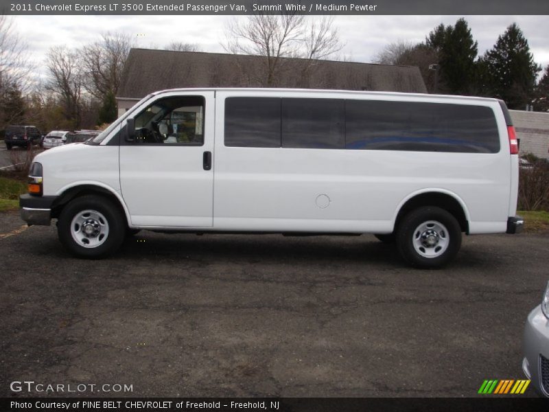  2011 Express LT 3500 Extended Passenger Van Summit White